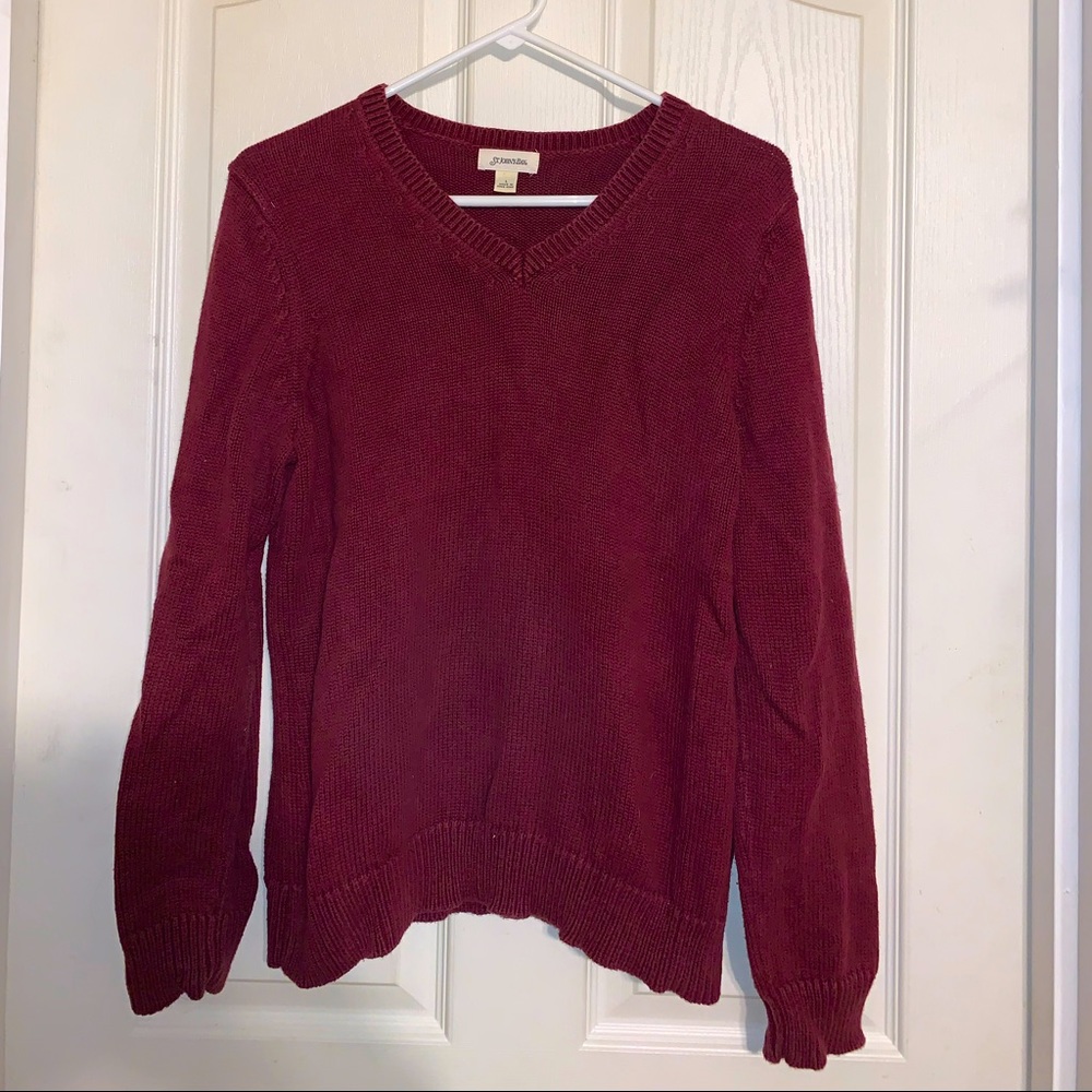 St. John's Bay Maroon Sweater